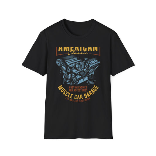 Epic American Classic Muscle Car V8 Engine T-Shirt | Authentic Garage Mechanic Tee | Since 1973 Vintage Car Lover Gift