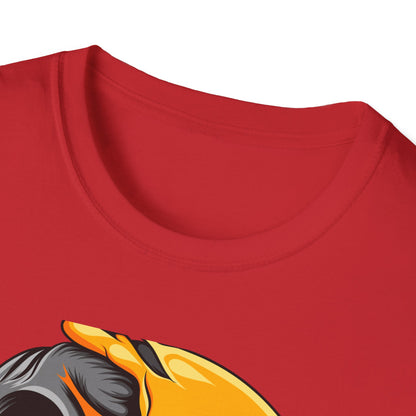 Melting Love Skull Emoji T-Shirt | Edgy Heart Eye Graphic Tee - Unique Streetwear & Dark Humor Apparel