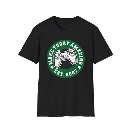 Make Today Amazing Gaming T-Shirt | Est. 2007 Retro Controller Tee - Awesome Gamer Gift for Video Game Fans