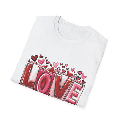 Charming LOVE Hearts T-Shirt | Perfect Valentine's Day & Anniversary Gift | Express Your Love Sweet Design Tee
