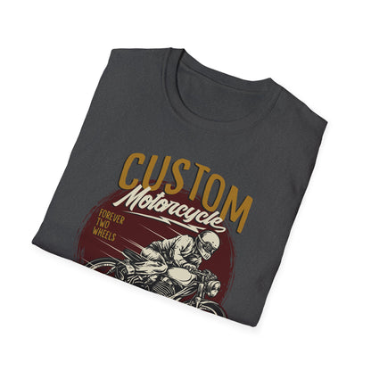 Epic Custom Motorcycle T-Shirt | Vintage Cafe Racer Biker Tee | Forever Two Wheels Rider Gift