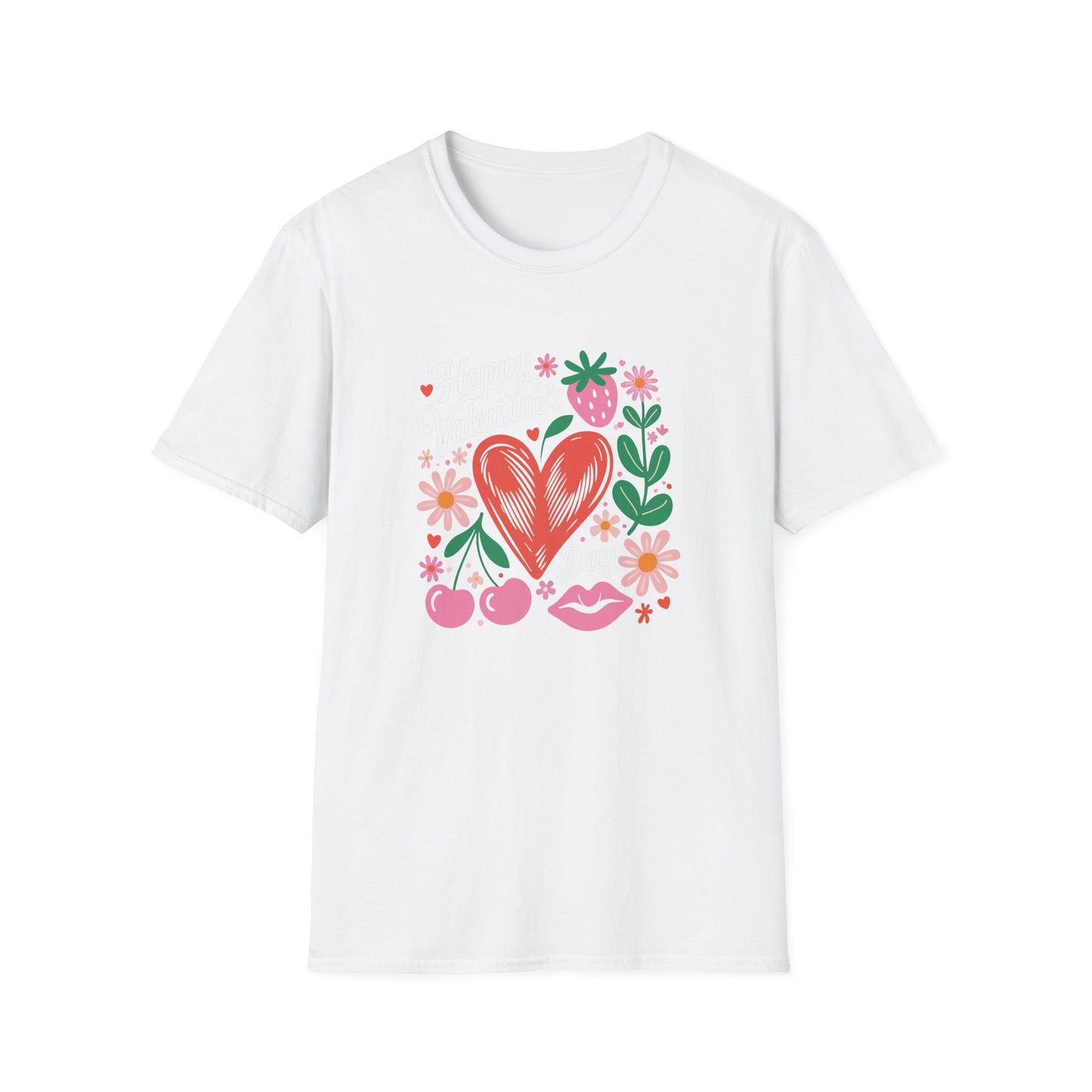 Groovy Valentine's Day T-Shirt | Adorable Retro Heart & Flower Love Tee for Women & Girls | Sweet Holiday Gift