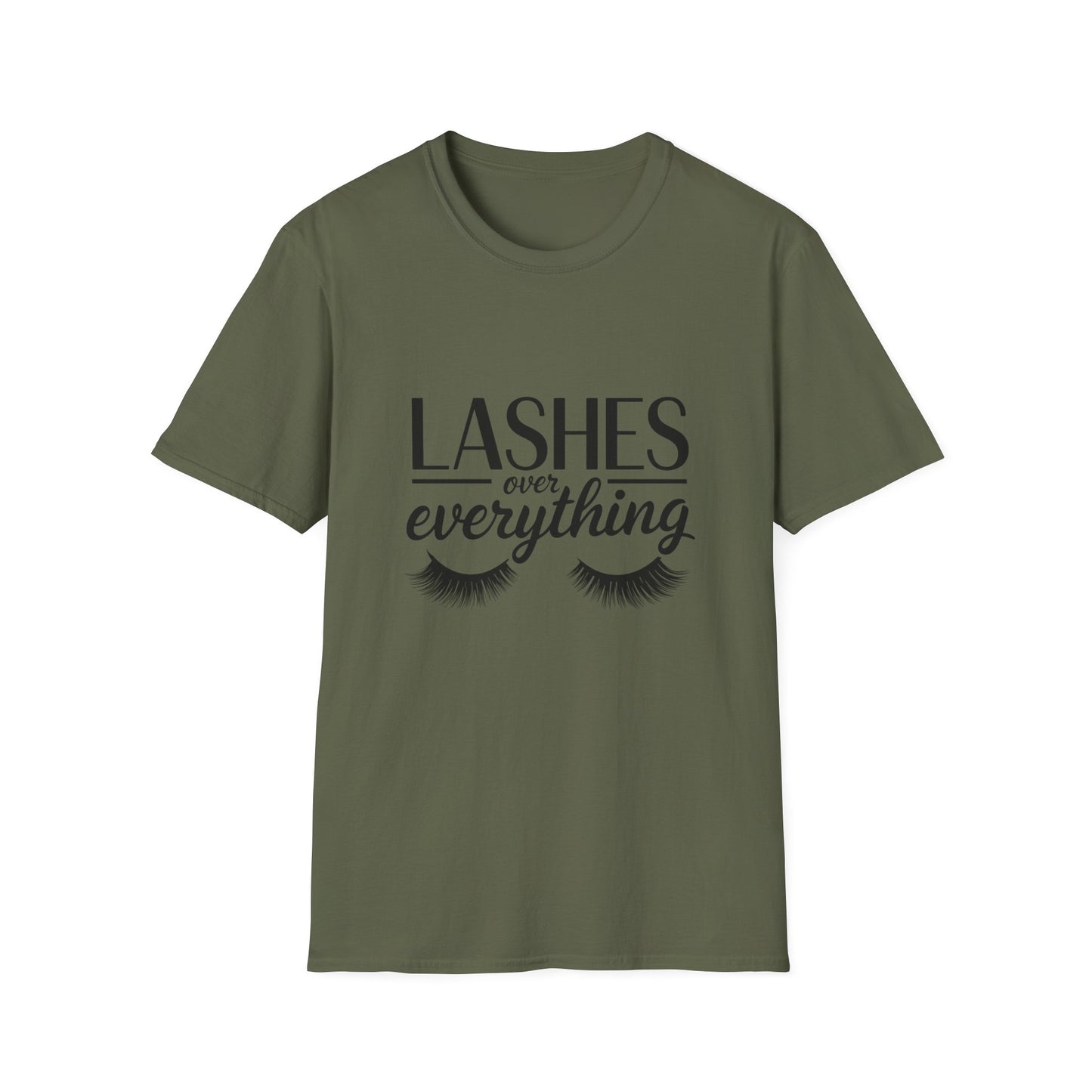 LASH Over Everything T-Shirt | Stunning Eyelash Lover Tee for Makeup Artists & Glam Queens