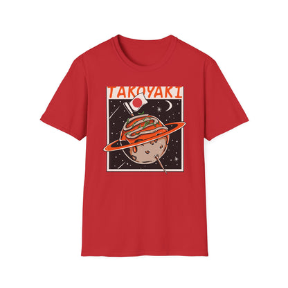 Epic Takoyaki Planet T-Shirt | Stellar Japanese Street Food & Space Lover Graphic Tee | Unique Japan Culture Apparel