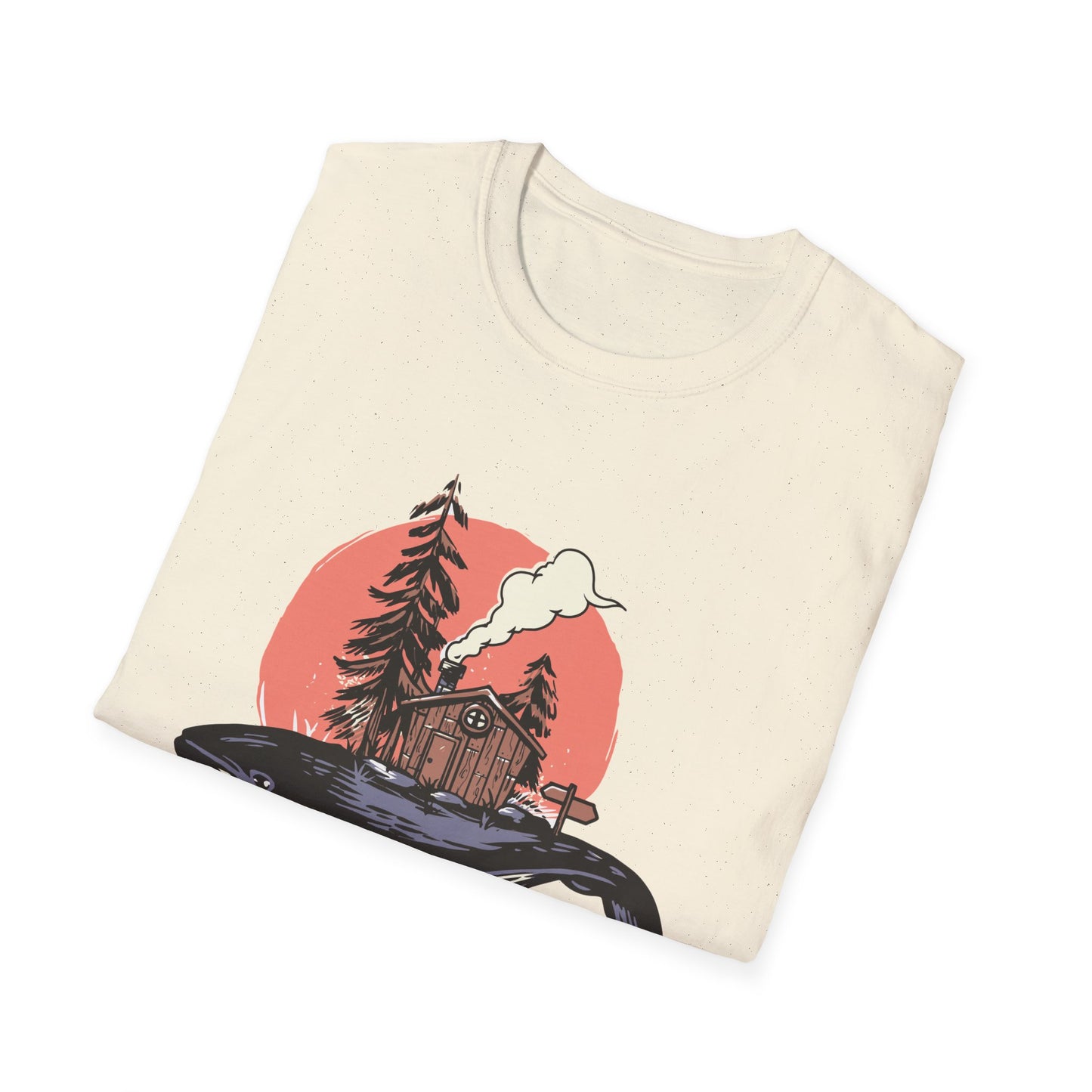 Breathtaking Whale Cabin T-Shirt | Enchanting Fantasy Art Tee for Nature Lovers & Dreamers