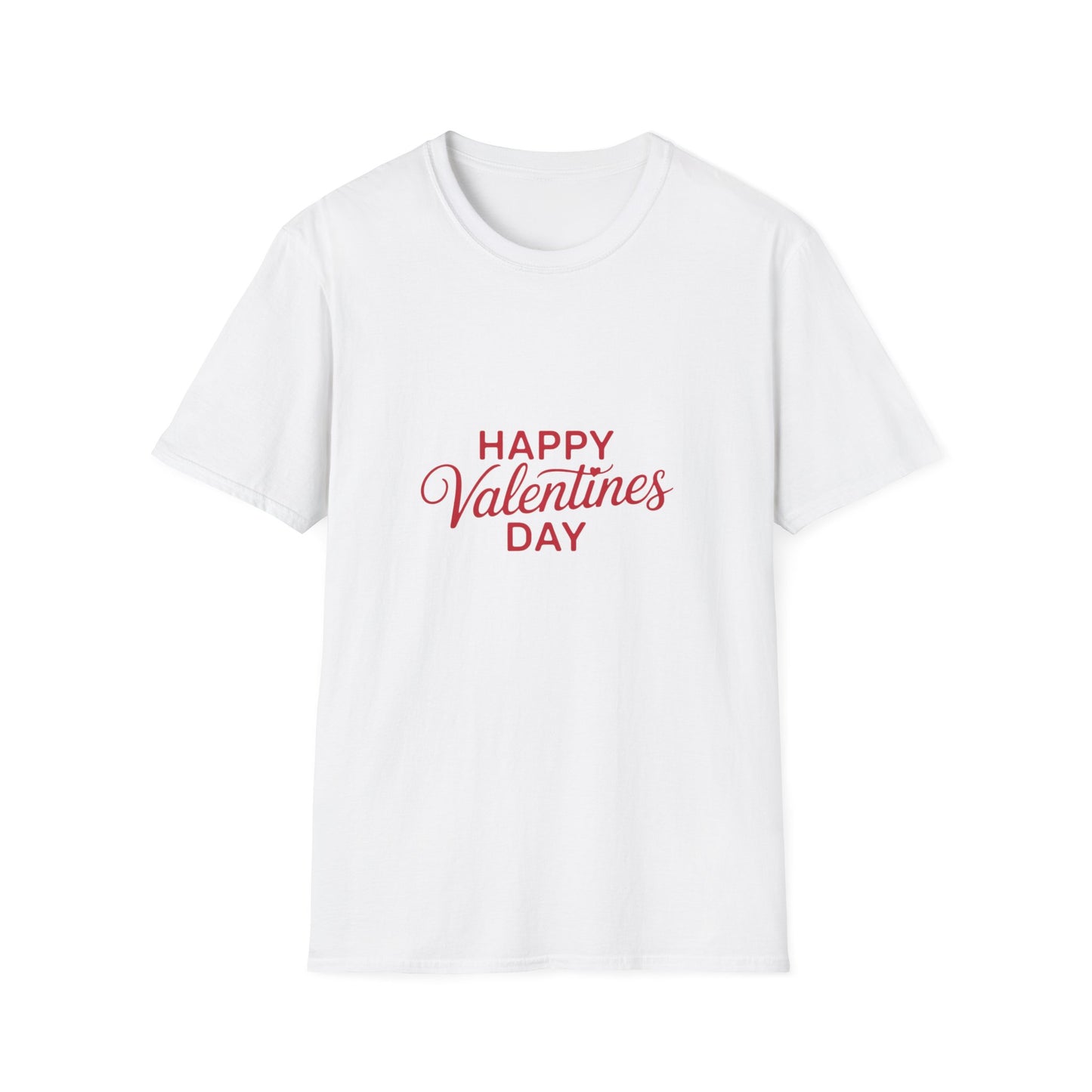 Happy Valentine's Day T-Shirt | Heartfelt Love Gift for Couples | Romantic Script Design Tee