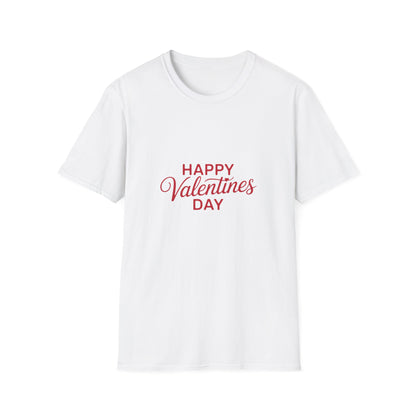 Happy Valentine's Day T-Shirt | Heartfelt Love Gift for Couples | Romantic Script Design Tee