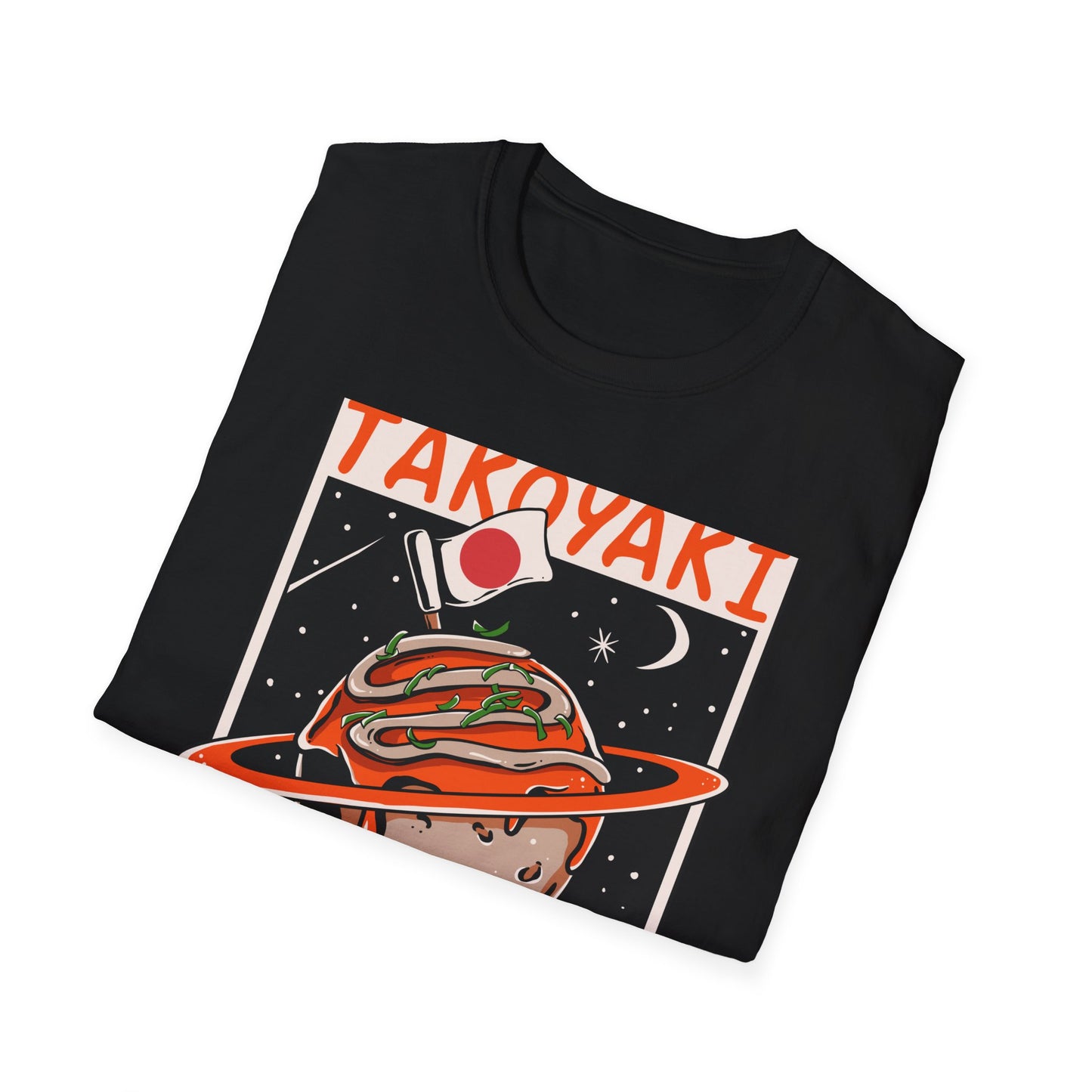 Epic Takoyaki Planet T-Shirt | Stellar Japanese Street Food & Space Lover Graphic Tee | Unique Japan Culture Apparel