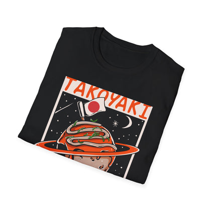 Epic Takoyaki Planet T-Shirt | Stellar Japanese Street Food & Space Lover Graphic Tee | Unique Japan Culture Apparel