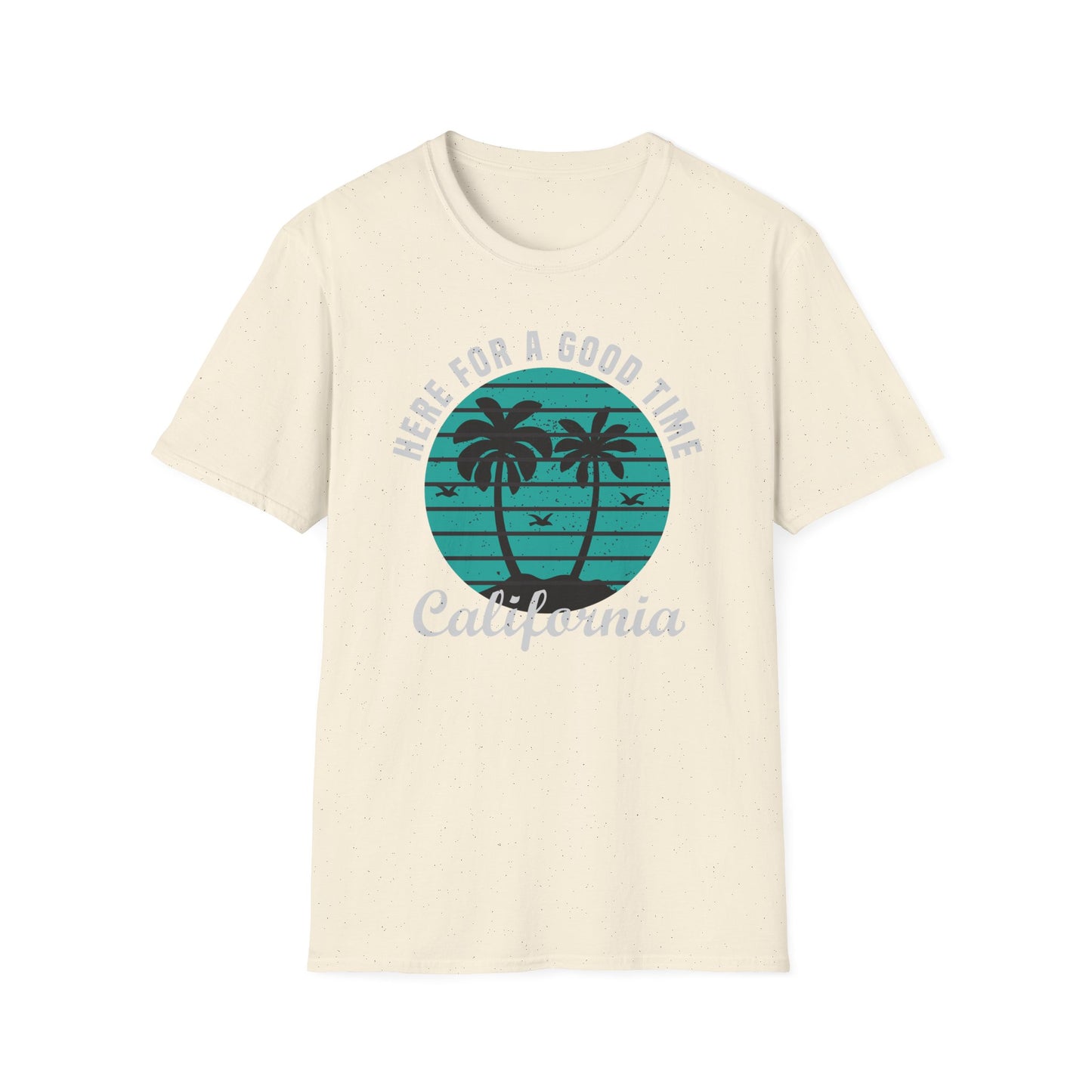 Awesome California Good Time T-Shirt | Retro Palm Tree Beach Vacation Tee | Trendy Summer State Shirt