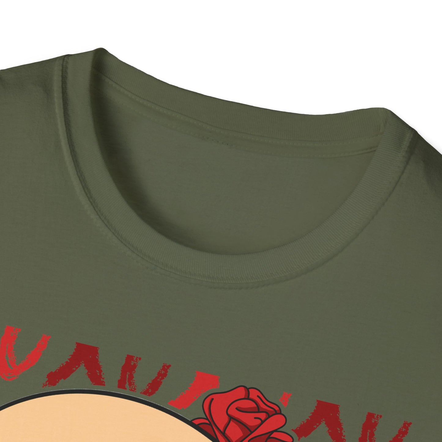 Charming XOXO Skull & Roses T-Shirt | Sweet Gothic Love Tee | Unique Edgy Romantic Print-on-Demand Apparel Gift