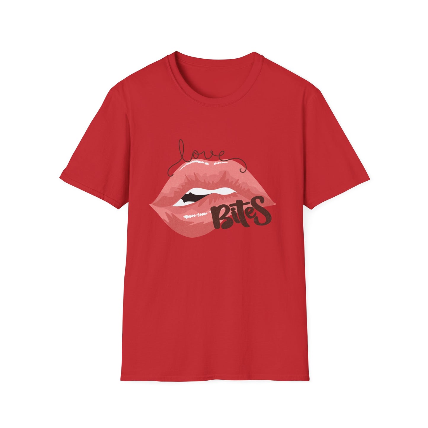 Irresistible Love Bites Lips T-Shirt | Trendy Women's Graphic Tee | Fierce & Chic Statement Top for Her