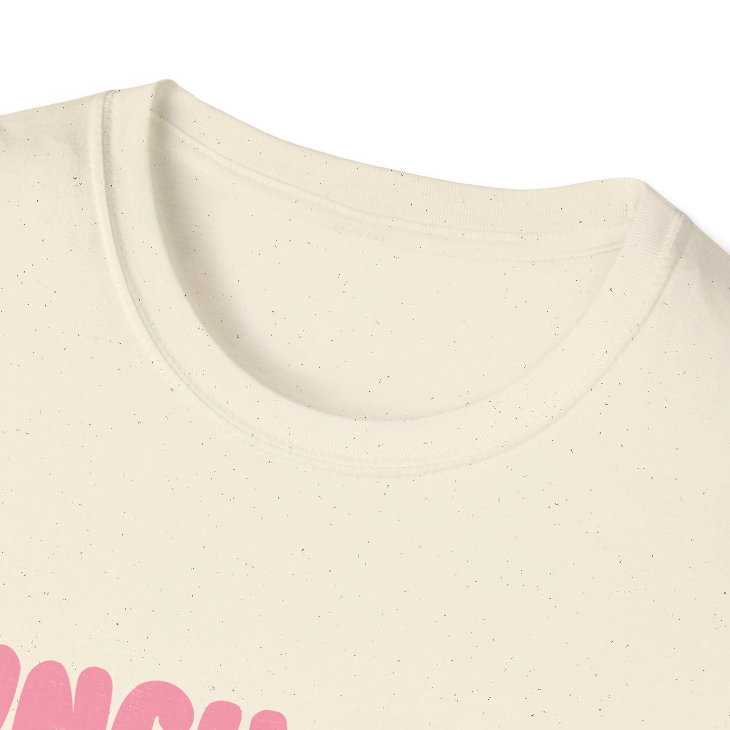 Awesome Lunch Lady Crew T-Shirt - Retro Pastel Stripes & Heartfelt Qualities - Unique School Cafeteria Staff Appreciation Tee