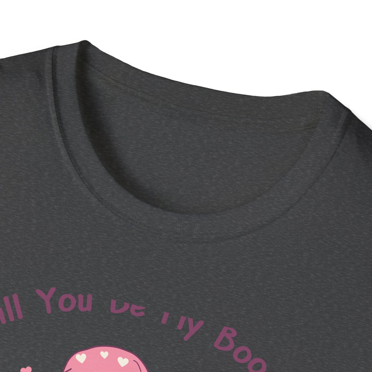Adorable 'Will You Be My Boo' Ghost T-Shirt - Sweet Valentine's Day Proposal Tee - Cute Romantic Gift Apparel
