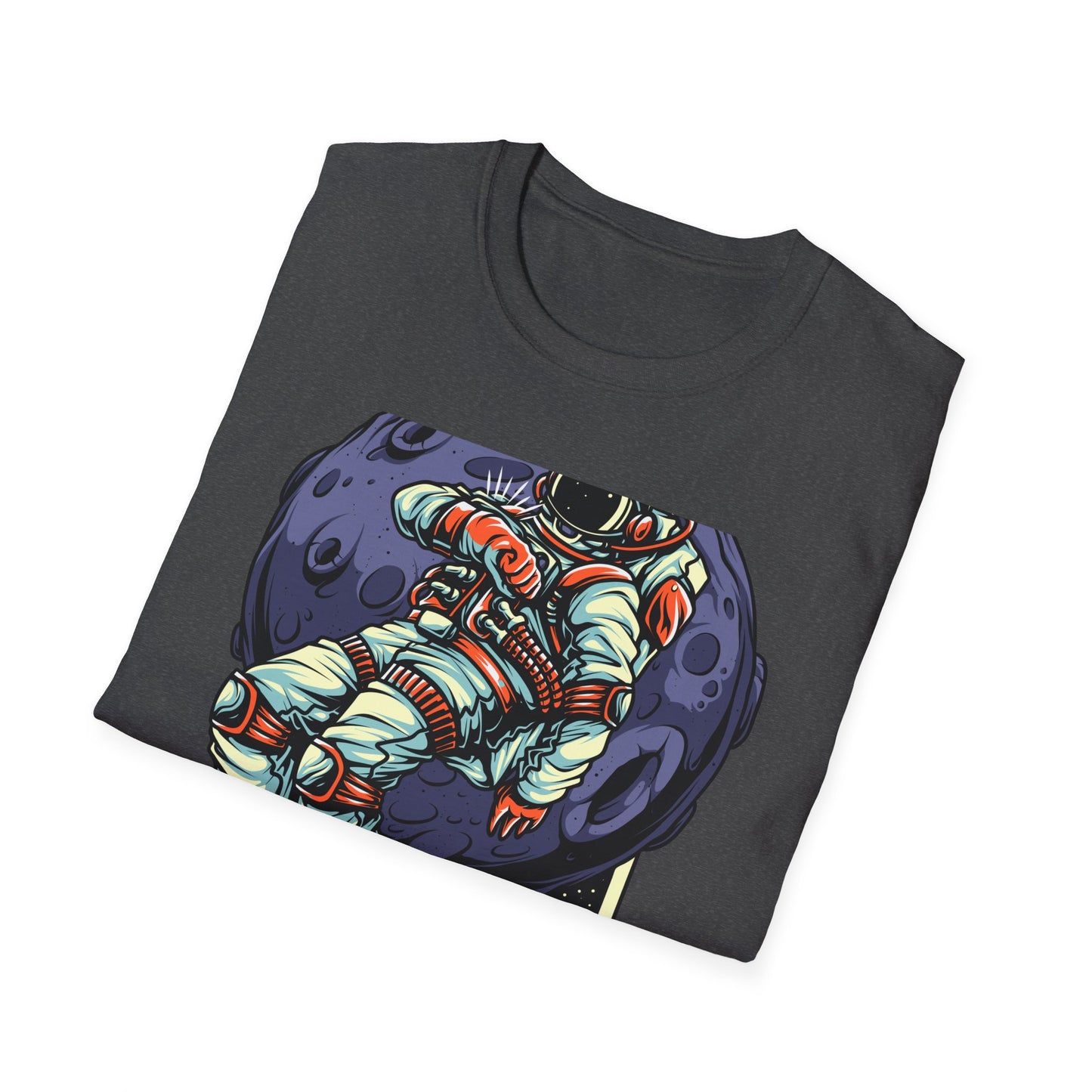 Epic Spaceman Time Check T-Shirt | Retro Astronaut Moon Mission Tee | Unique Sci-Fi Graphic Apparel for Space Lovers
