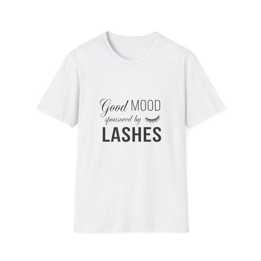Good Mood Sponsored by Lashes T-Shirt | Chic Beauty Lover Tee | Fabulous Lash Fan Gift for Women