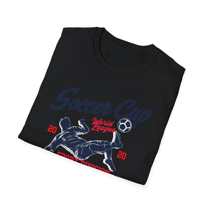 Dynamic Soccer Cup World League T-Shirt - Ultimate Sport Division Athletic Tee for Football Fans & Superior Performance