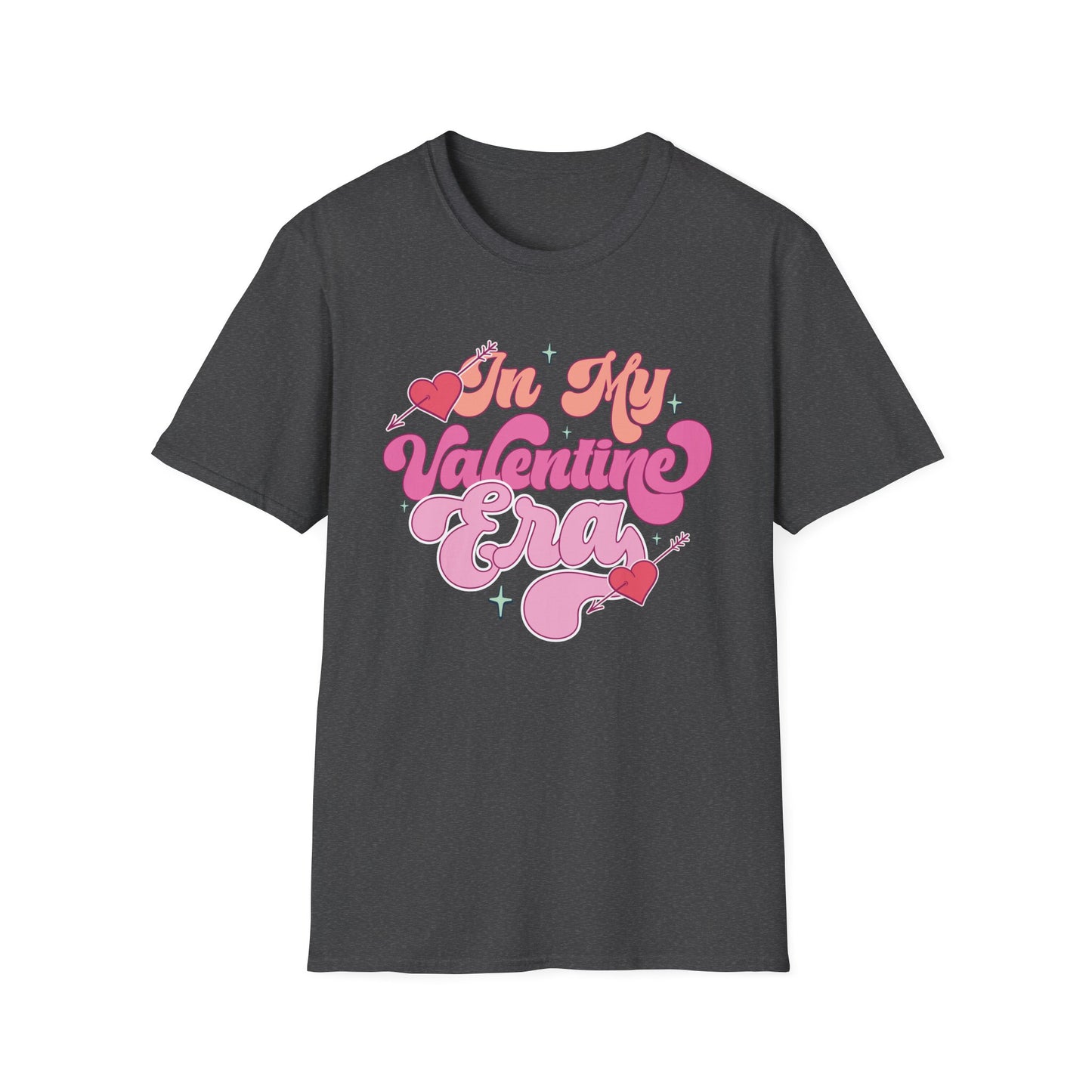 Groovy 'In My Valentine Era' T-Shirt | Retro Pink Heart Trendy Valentine's Day Tee | Sweet Love Season Gift