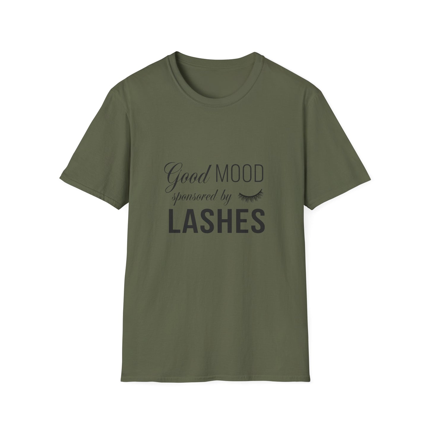 Good Mood Sponsored by Lashes T-Shirt | Chic Beauty Lover Tee | Fabulous Lash Fan Gift for Women