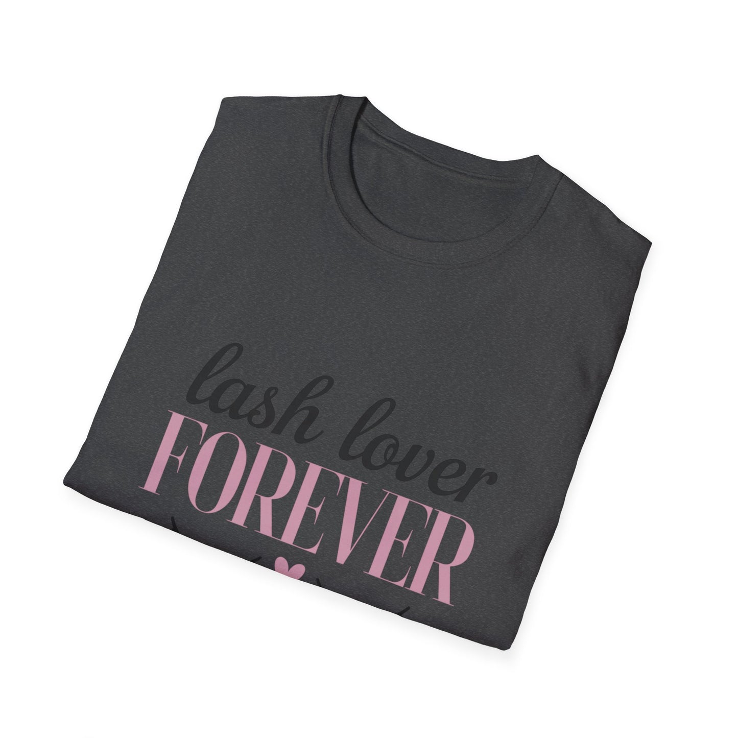 Chic Lash Lover FOREVER T-Shirt | Adorable Eyelash & Heart Tee for Beauty Enthusiasts & Makeup Artists