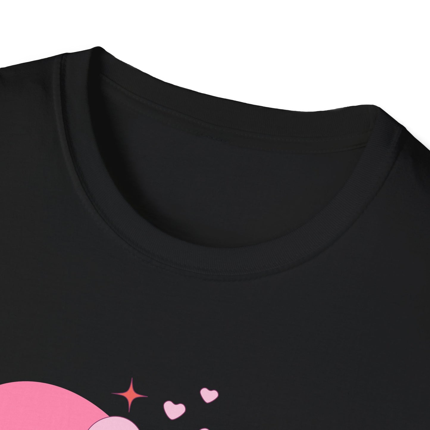 Loved Pink Heart T-Shirt | Trendy Aesthetic Graphic Tee for Women | Cute Self-Love & Valentine's Day Gift