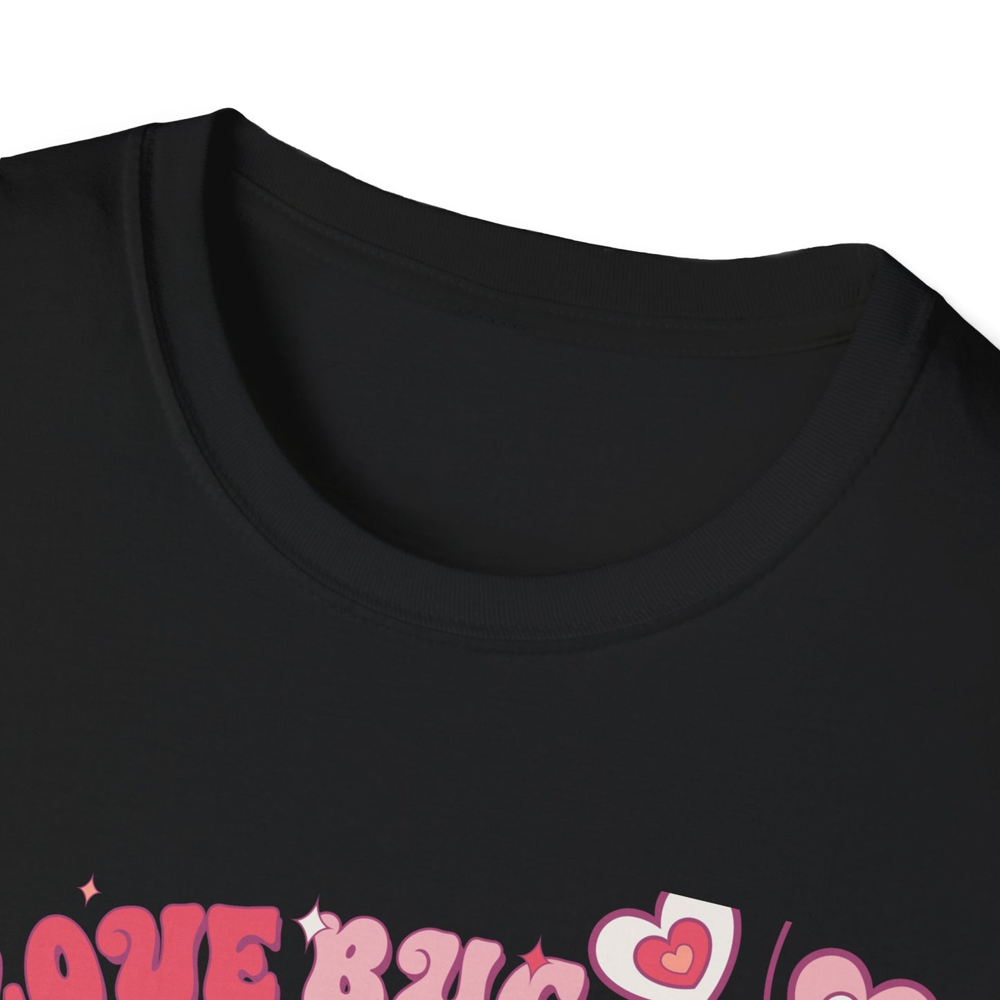 Groovy Love Bug T-Shirt | Adorable Retro Pink VW Beetle & Hearts | Sweet Valentine's Day Gift for Her