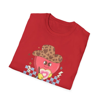 Groovy Cowgirl Heart "Howdy Honey" T-Shirt | Adorable Retro Western Sweetheart Tee for Women, Trendy Country Style