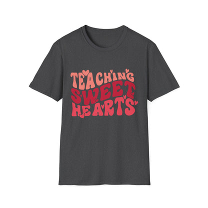 Adorable Teaching Sweet Hearts T-Shirt - Perfect Retro Valentine's Gift for Educators & Teachers