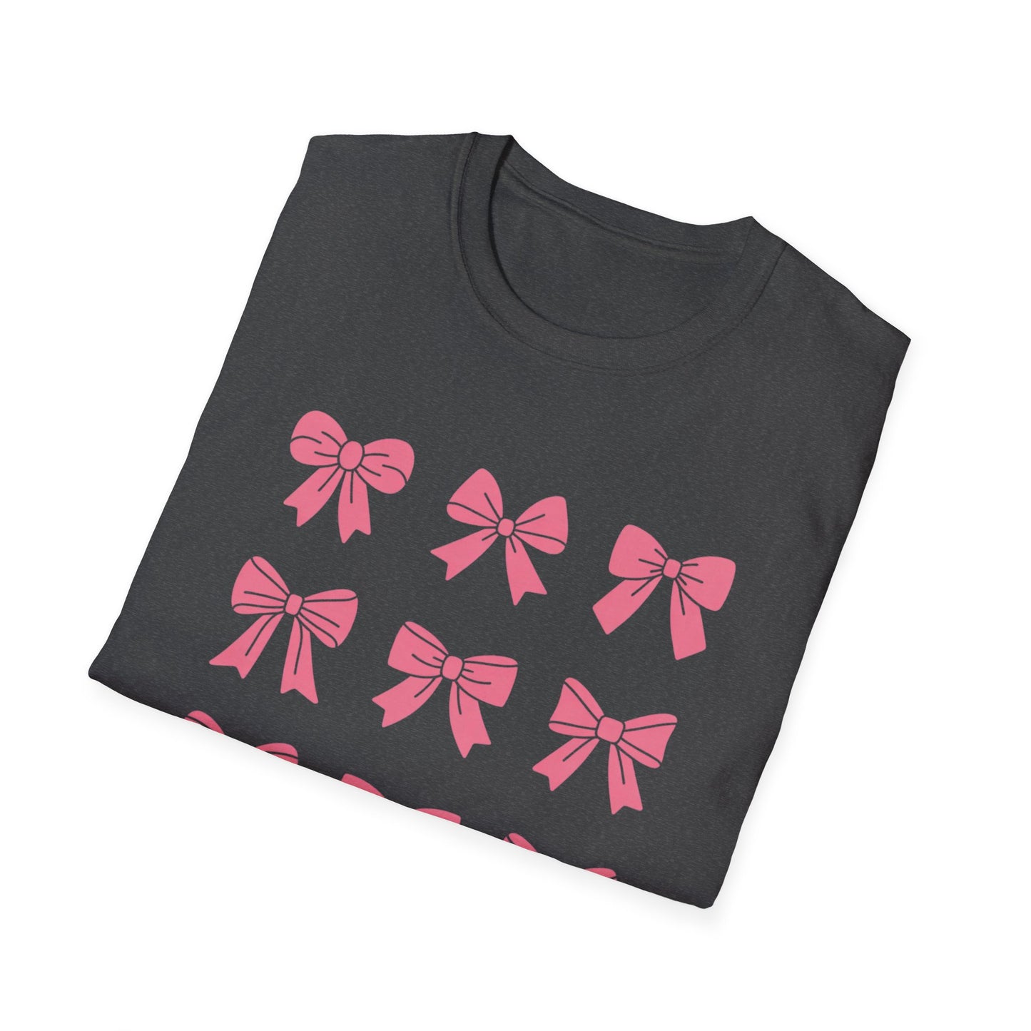 Charming Pink Bows T-Shirt | Adorable Coquette Aesthetic Tee for Women & Girls | Sweet Girly Fashion Top Gift