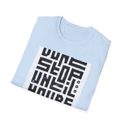 Ultimate 'Don't Stop Until You're Proud' T-Shirt | Bold Motivational & Gym Wear | Distressed Inspirational Tee