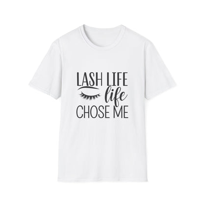 Lash Life Chose Me T-Shirt | Chic Eyelash Artist & Tech Tee | Empowering Beauty Lover Gift | Trendy Salon Wear
