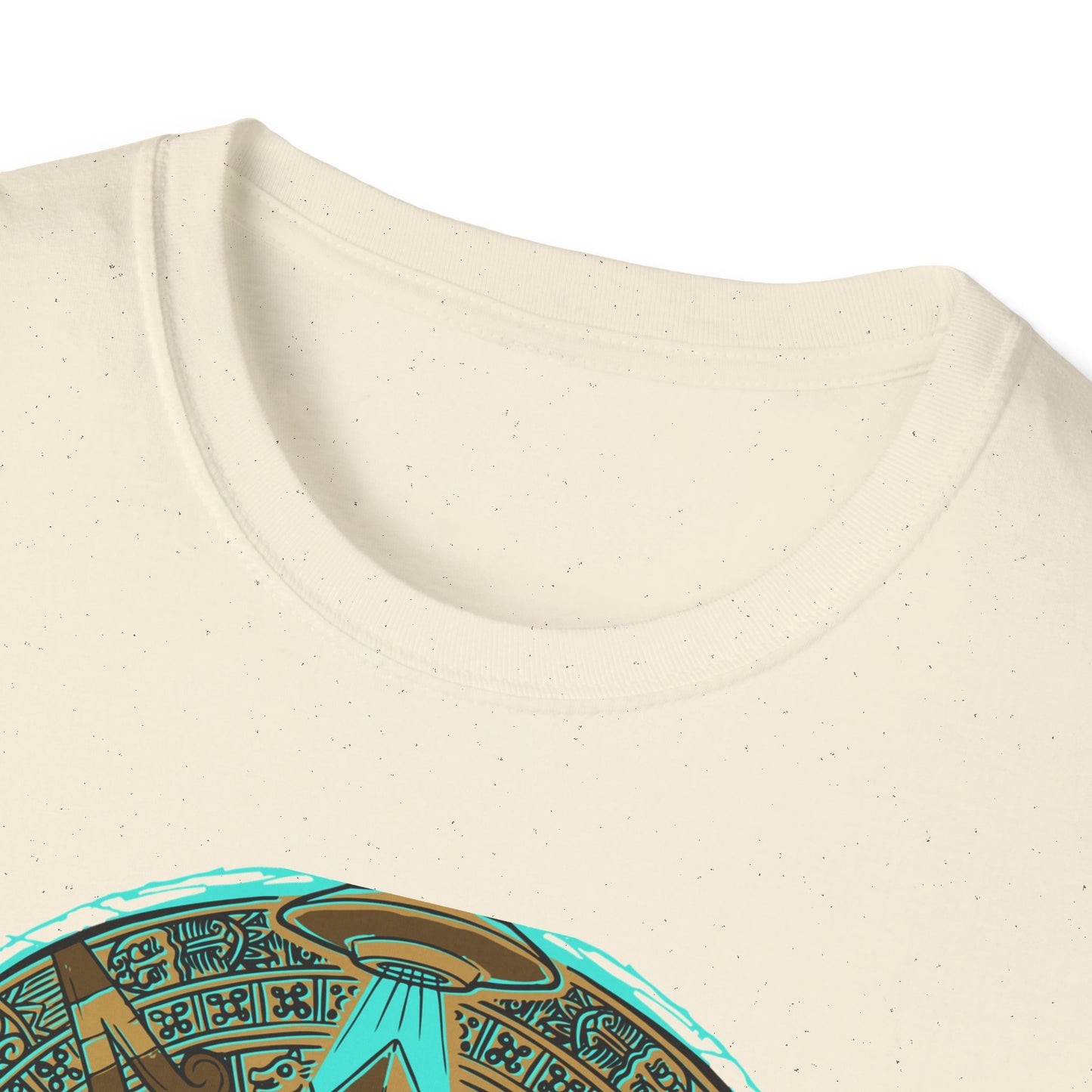 Epic Ancient Aliens T-Shirt: UFO & Pyramids with Aztec Calendar Design | Sci-Fi Mystery & Conspiracy Tee