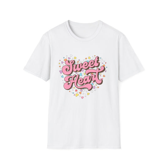 Adorable Sweet Heart T-Shirt | Retro Pastel Hearts Valentine's Day Gift for Her