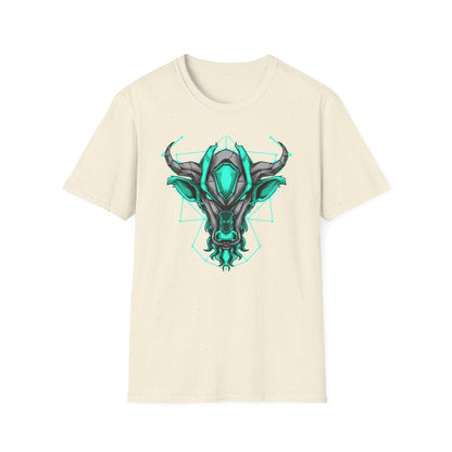 Epic Cybernetic Bull T-Shirt | Striking Sci-Fi Mech Ox Tee | Futuristic Geometric Animal Design | Bold Statement for Gamers & Tech Fans