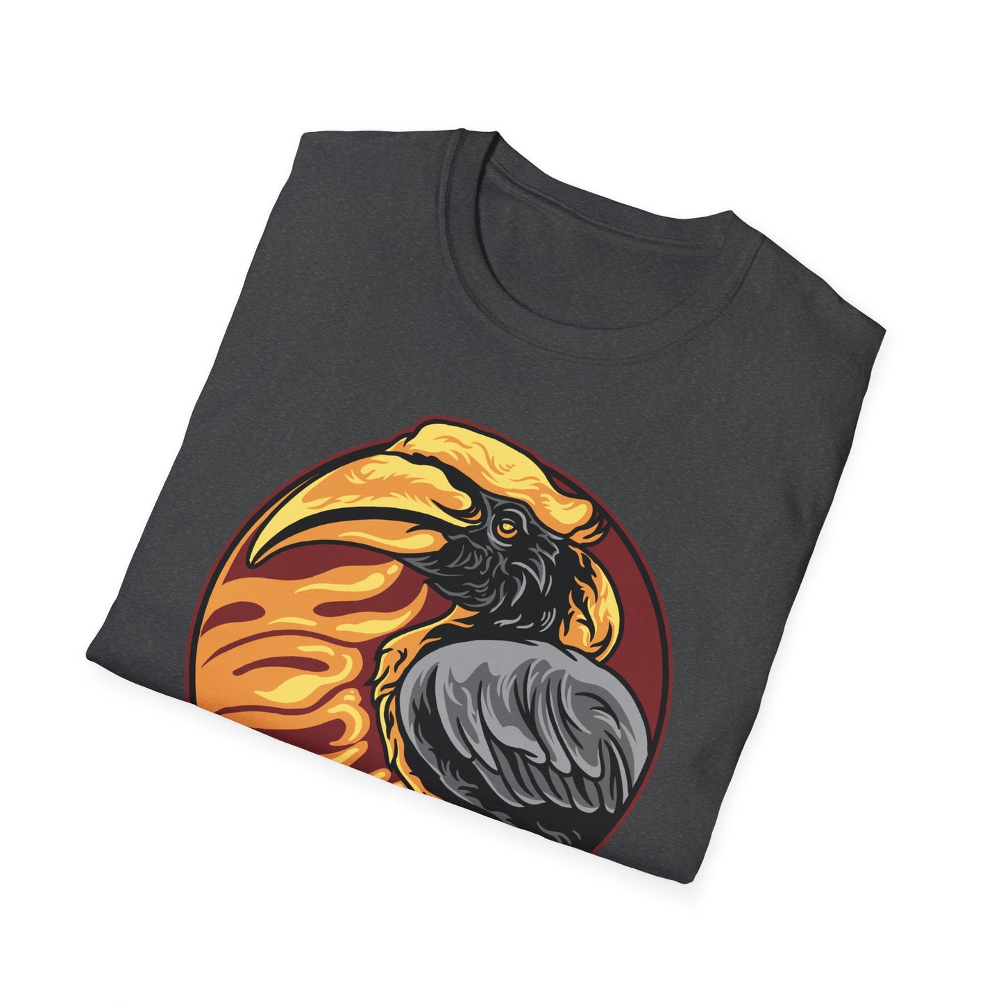 Striking Hornbill Bird T-Shirt - Bold Exotic Jungle Wildlife Graphic Tee | Unique Nature Lover Gift for Men & Women