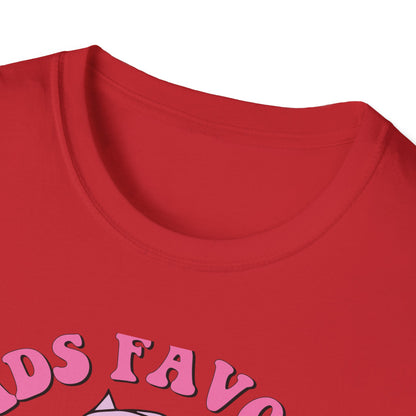 Groovy Cupid's Favorite Nurse T-Shirt | Retro Heart & Syringe Design | Valentine's Day Gift for RNs!