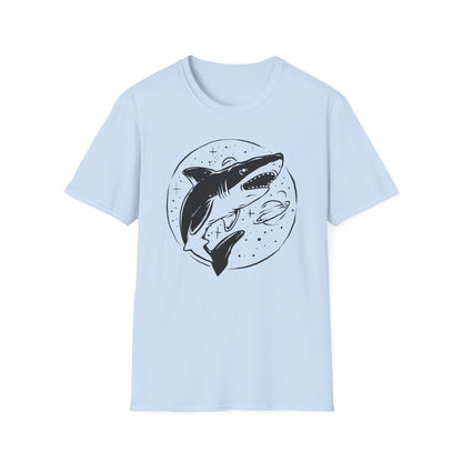 Epic Cosmic Shark T-Shirt | Stellar Space Ocean Graphic Tee | Unique Marine Life Apparel Gift