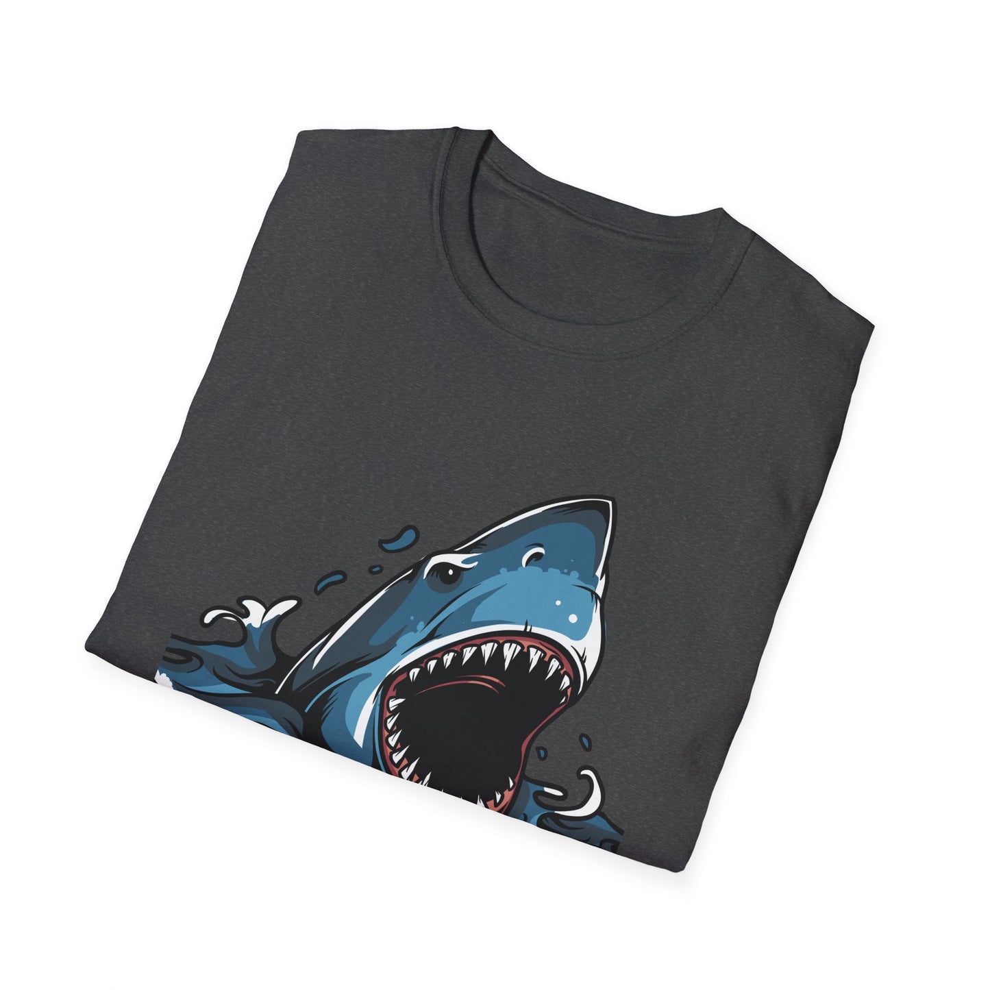 Fierce Great White Shark Attack T-Shirt | Epic Ocean Predator Tee for Marine Life Lovers | Bold & Dynamic Graphic Apparel
