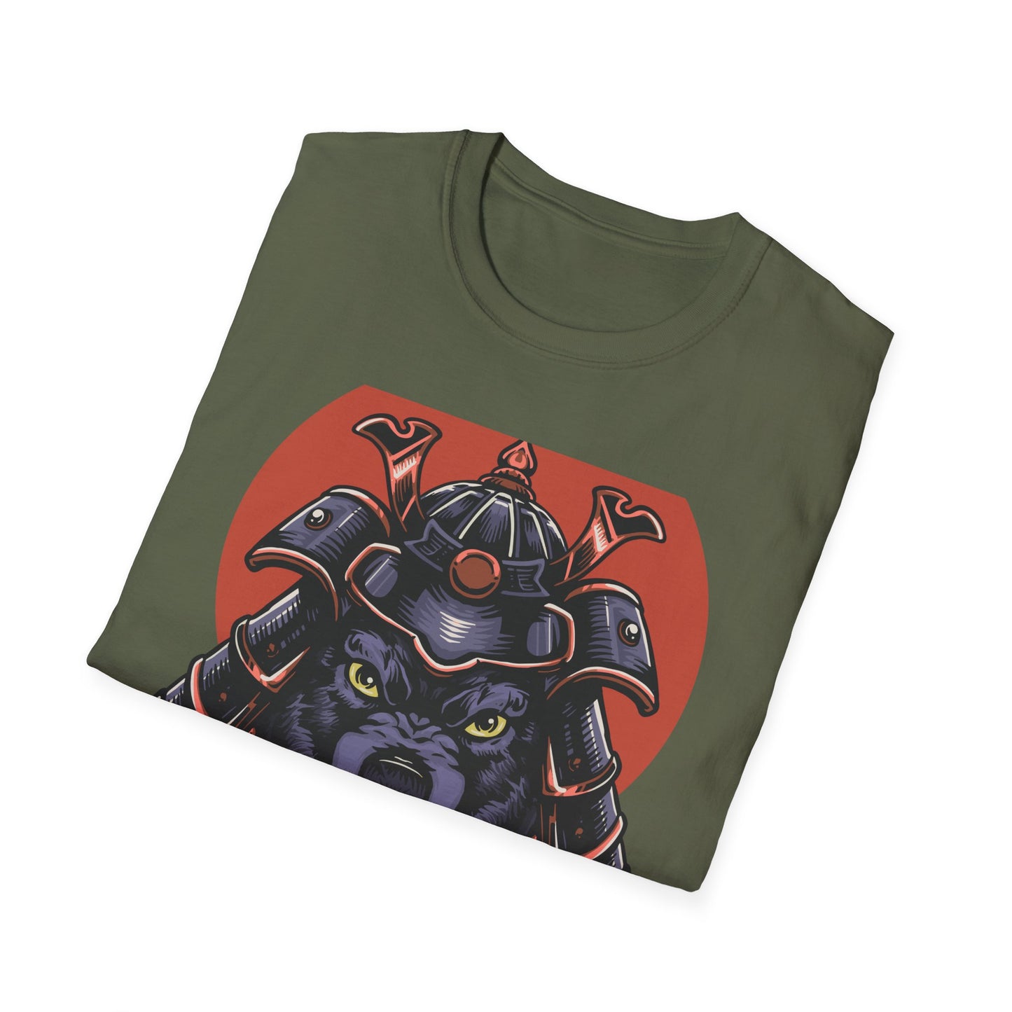 Epic Samurai Wolf Warrior T-Shirt - Japanese Kabuto & Fierce Spirit Tee | Bold Graphic Tee