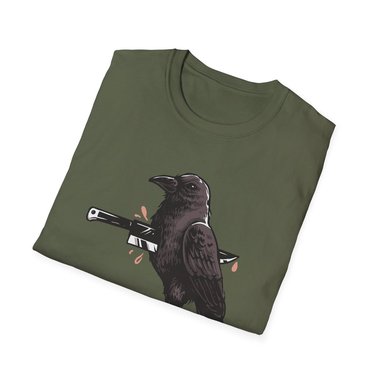 Striking Impaled Raven T-Shirt - Bold Dark Art Gothic Tee for Edgy Style & Alternative Fashion
