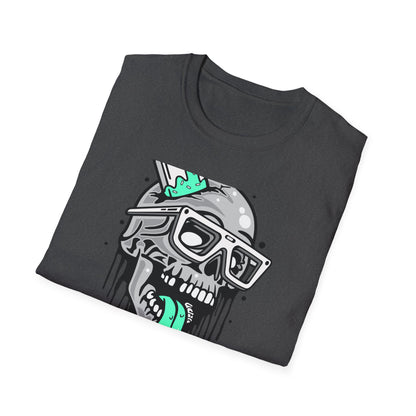 Awesome Melting Skull Popsicle T-Shirt - Cool Sunglasses & Minty Tongue Tee for Summer Vibes & Edgy Style
