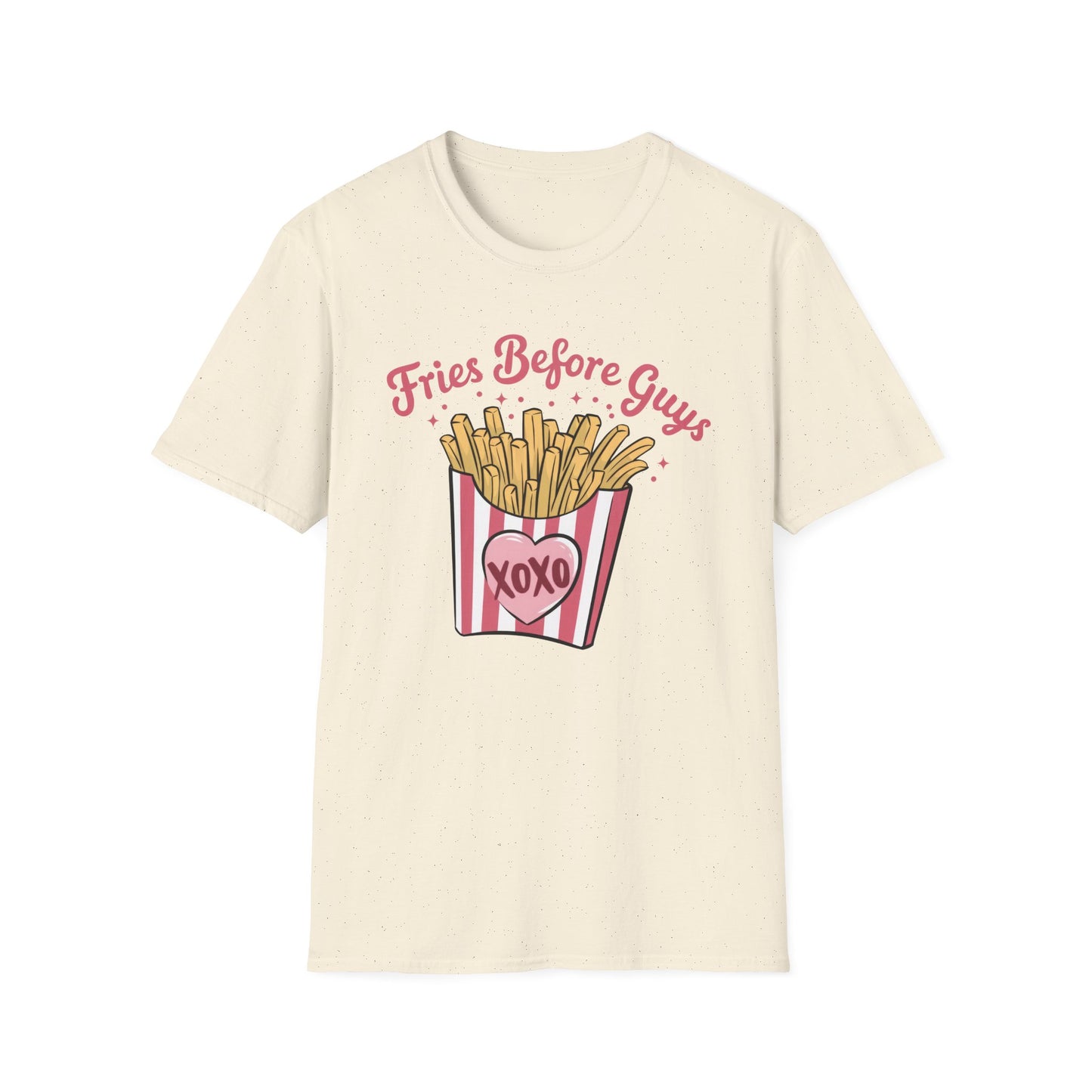 Must-Have 'Fries Before Guys' T-Shirt - Cute French Fry Tee for Sassy Women & Galentine's Day Fun!