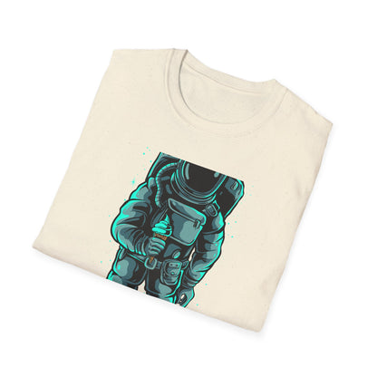 Epic Astronaut Ice Cream T-Shirt - Cool Galactic Space Explorer Tee for Sci-Fi Fans & Sweet Treat Lovers