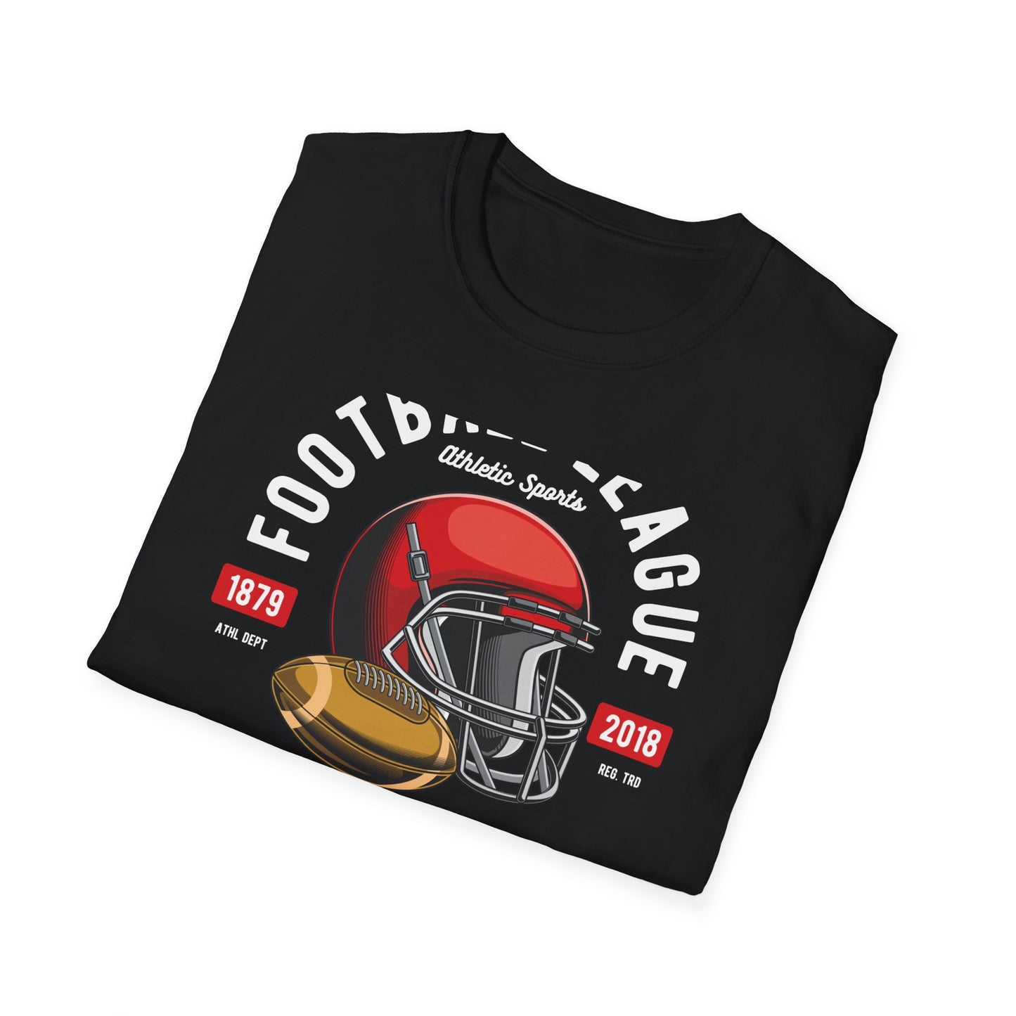 Classic National Football T-Shirt - Vintage Helmet & Ball Design - Essential Game Day Fan Gear | Ultimate Sports Lover Gift