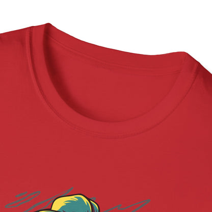 Epic Chili Pepper Baseball Player T-Shirt - Vibrant Cartoon Hot Pepper Tee for Sports Fans | Unique Game Day Apparel