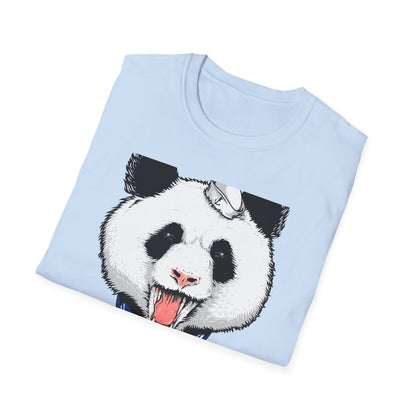 Fierce Sailor Panda T-Shirt | Unique Nautical Roaring Animal Graphic Tee for Bold Style