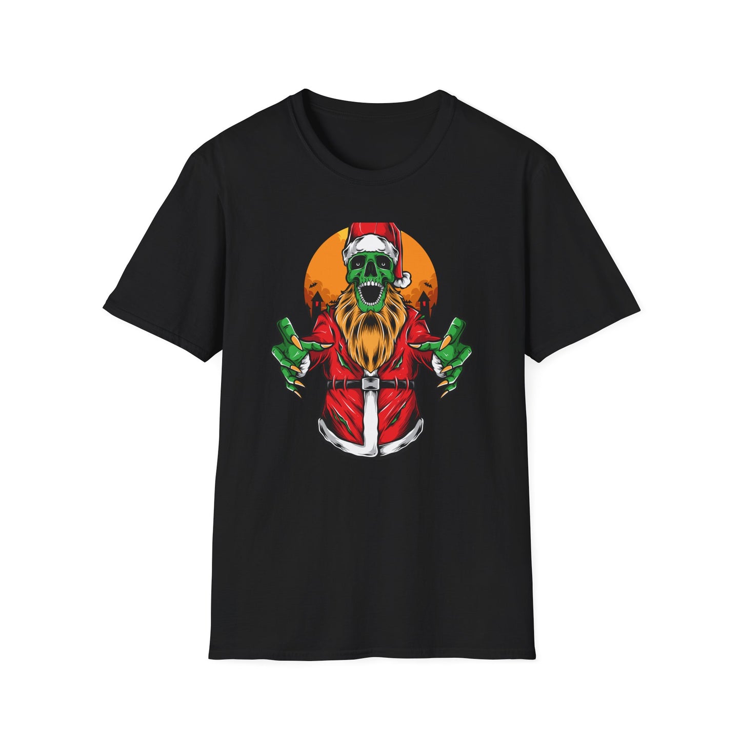 Creepy Zombie Santa T-Shirt | Spooky Christmas Horror Tee | Unique Gothic Holiday Gift | Macabre Xmas Top