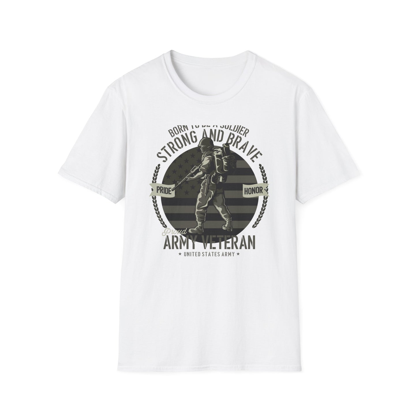 Proud Army Veteran T-Shirt - Strong & Brave Soldier Design | Honoring USA Military Service Gift