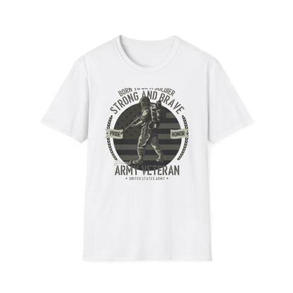 Proud Army Veteran T-Shirt - Strong & Brave Soldier Design | Honoring USA Military Service Gift