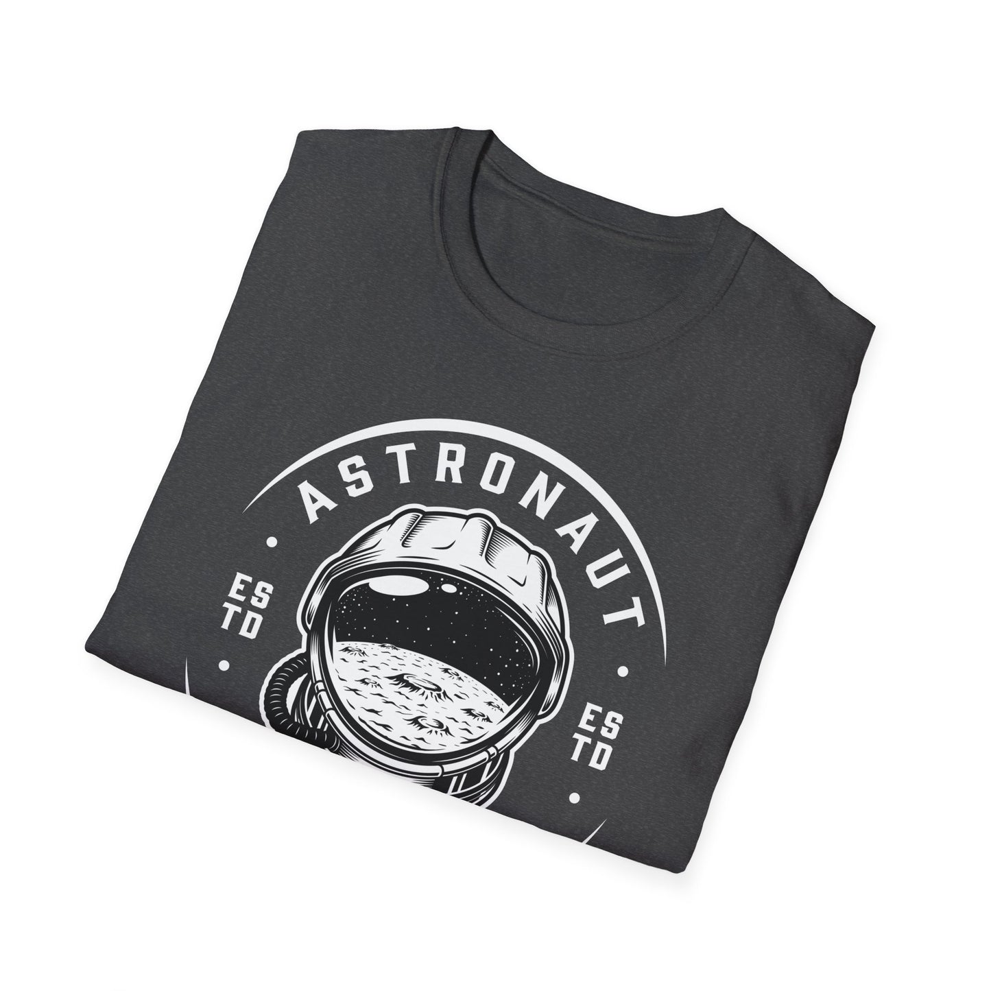 Epic Space Explorer Astronaut Helmet T-Shirt | Cosmic Moon & Stars Design Tee for Sci-Fi Lovers & Dreamers